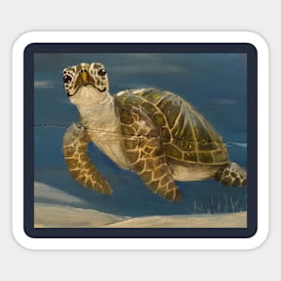 Sea Turtle Crush Sticker